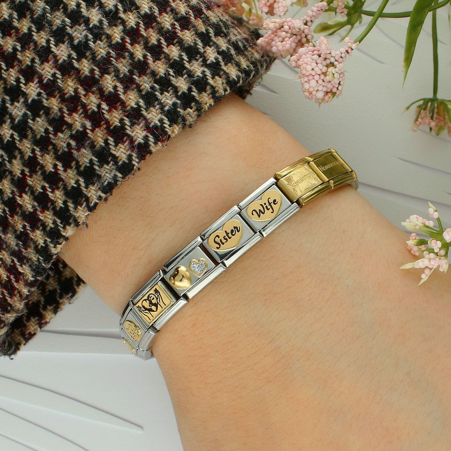 Zawieszka Nomination Composable Serce Siostra – Złoto 18K  03028578 💖.jpg